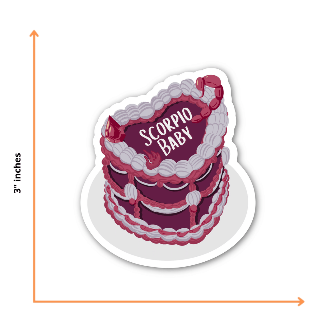 Zodiac Cake Sticker - Scorpio