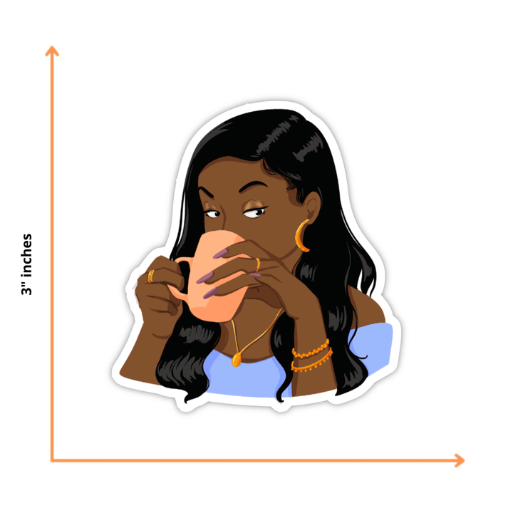 Sips Tea Sticker