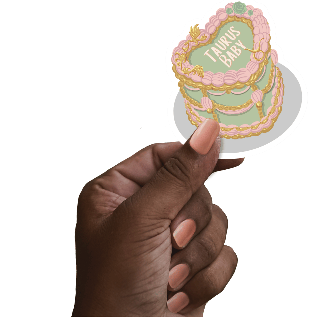 Zodiac Cake Sticker - Taurus