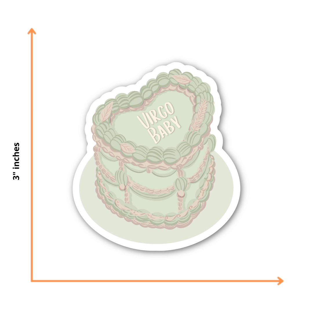 Zodiac Cake Sticker - Virgo