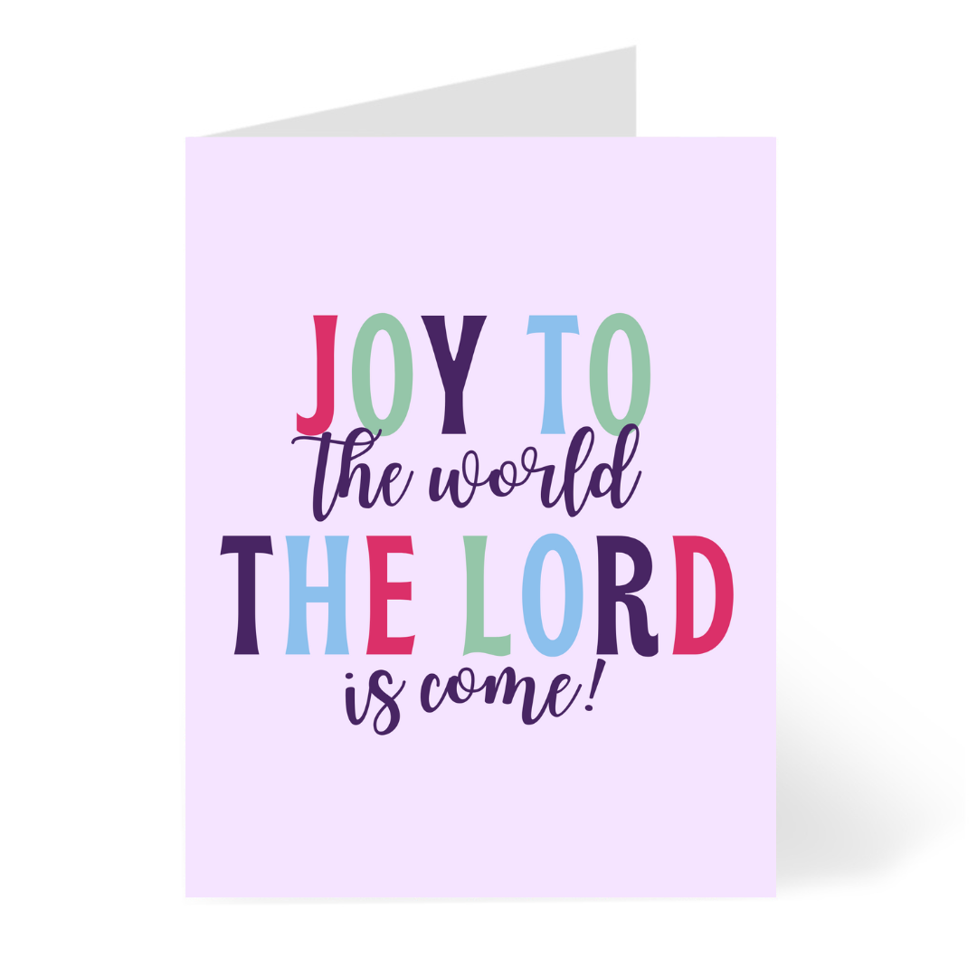 Joy to the World Christmas Card Cards by CHEERNOTES