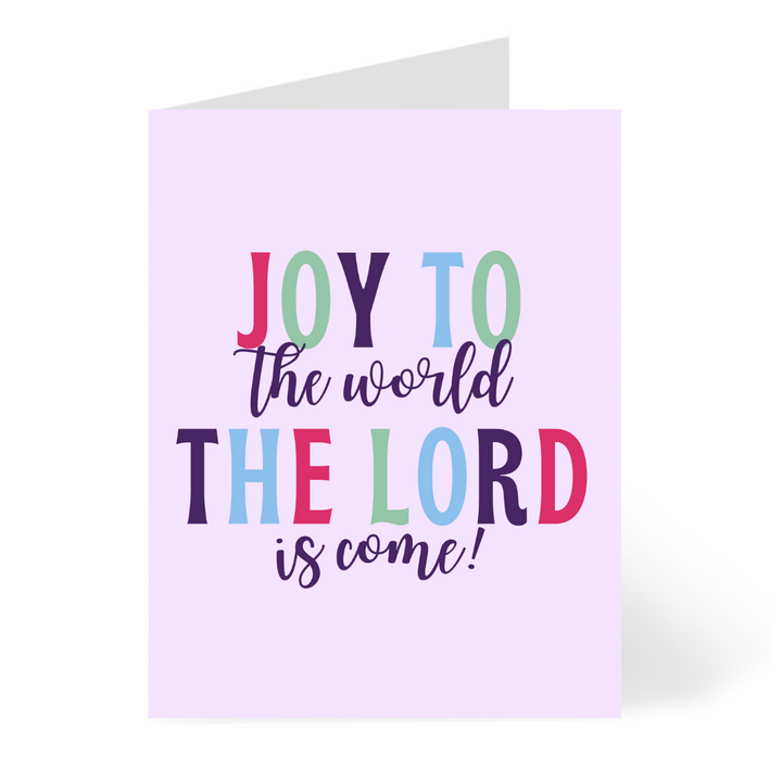 Joy to the World Christmas Card Cards by CHEERNOTES