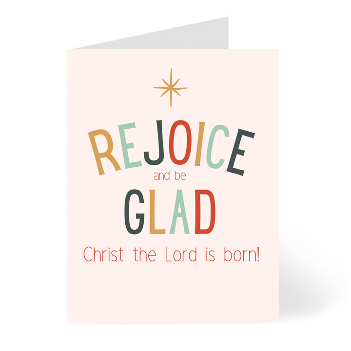 Rejoice and be Glad Christmas Card Cards by CHEERNOTES
