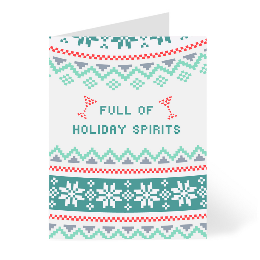 Full of Holiday Spirits Cards by CHEERNOTES
