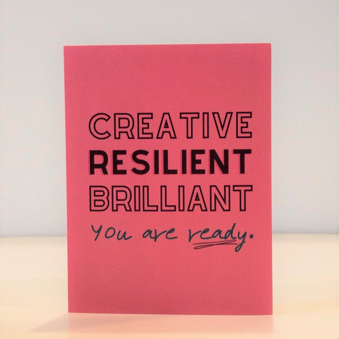Creative, Brilliant, Resilient Card by CHEERNOTES
