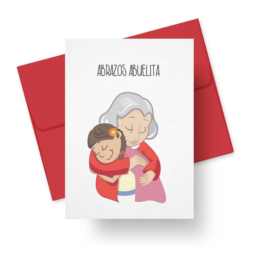 Abrazos Abuelita - Spanish Mother's Day Card for Grandma Card by PAPER TACOS