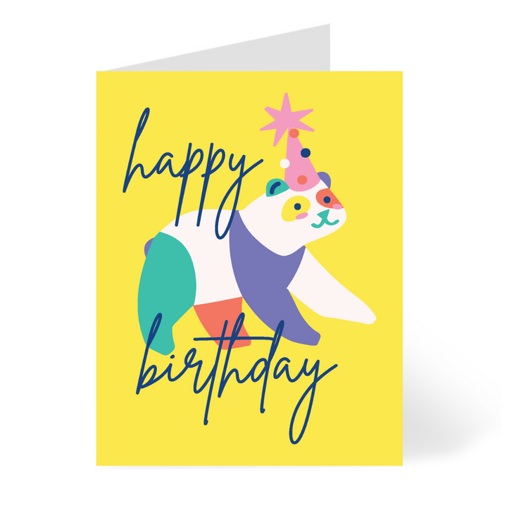 Animal Party Panda Birthday Card Cards by Mariery Young