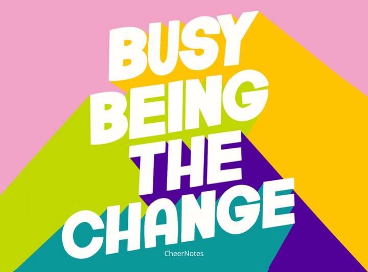 Busy Being the Change Social Stationery