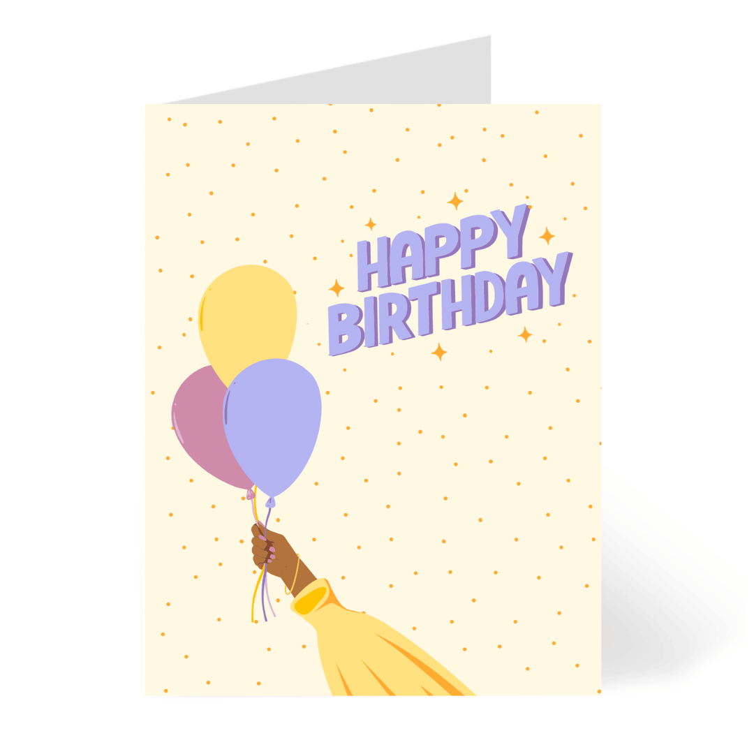 Globos de Cumpleaños Card by GRAPHIC ANTHOLOGY – CheerNotes