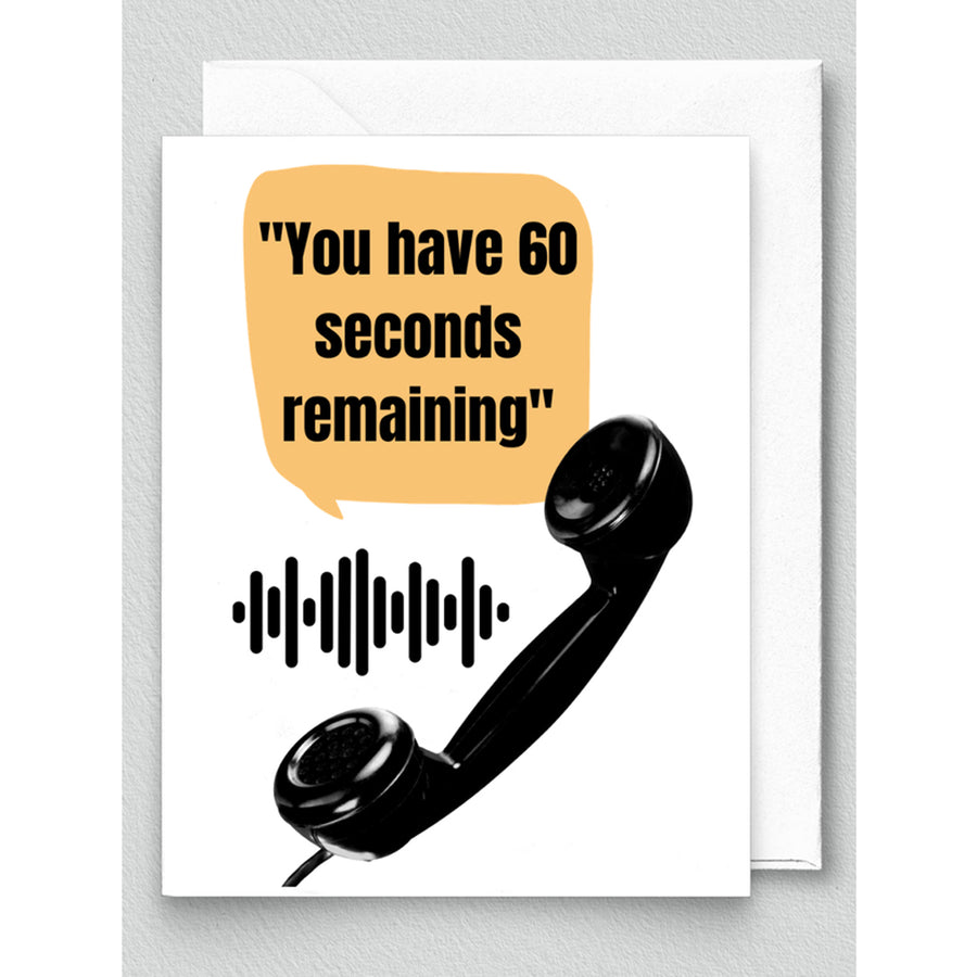 60 Seconds Remaining Card by BIGHOUSE CARD CO