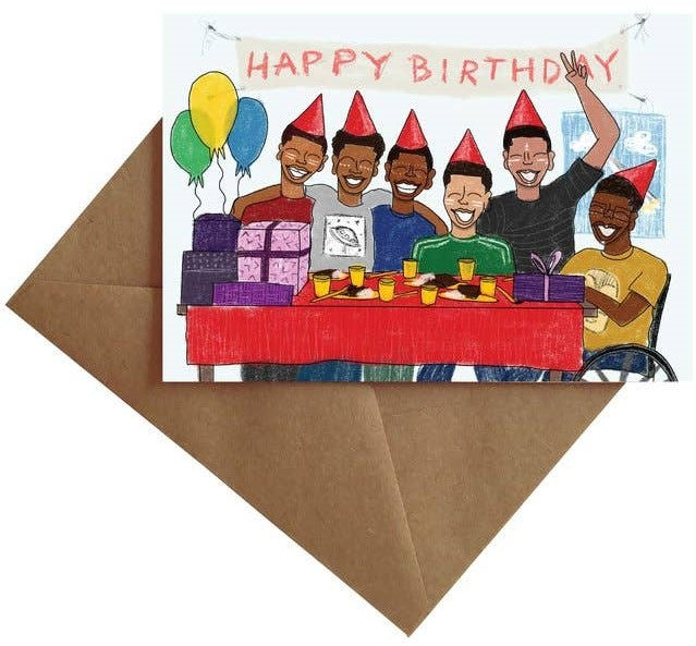 Boys Club Birthday Card Card by BY MS. JAMES