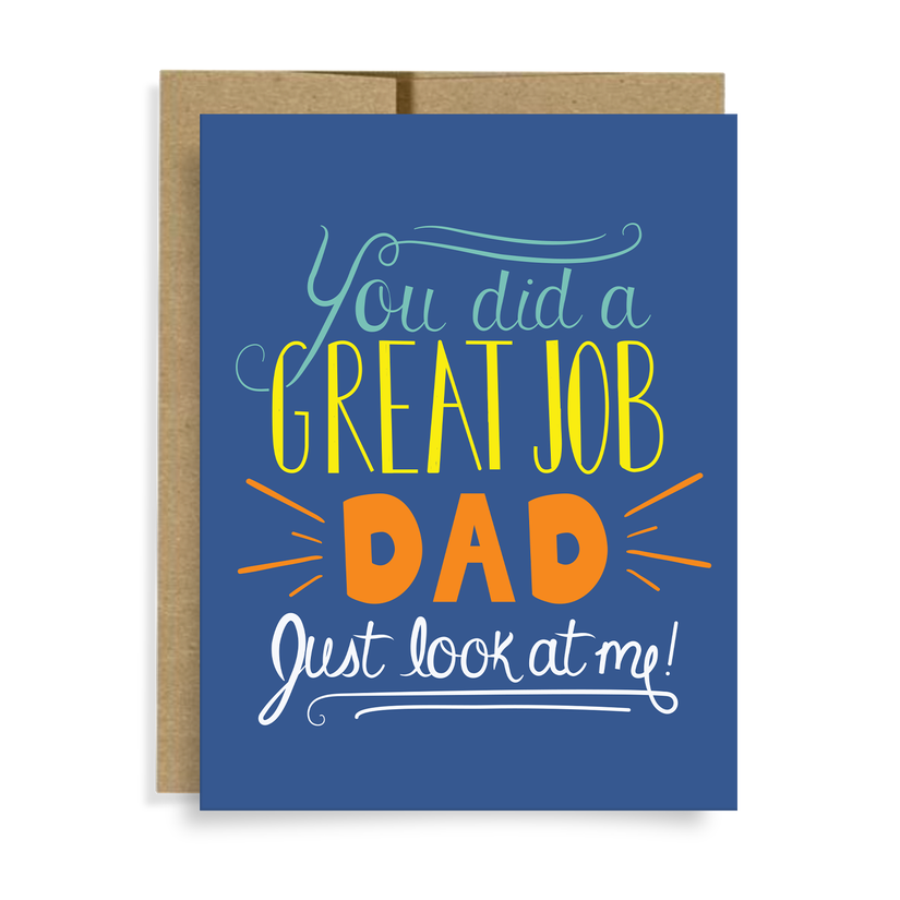 Great Job Dad Card by NEIGHBORLY PAPER