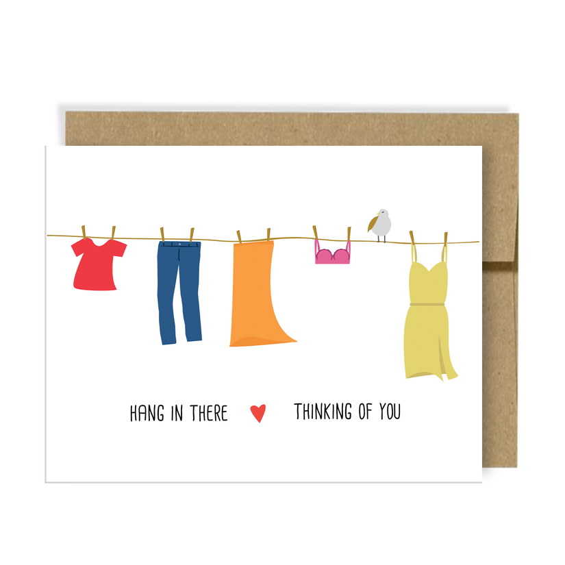 Hang in There Card by NEIGHBORLY PAPER