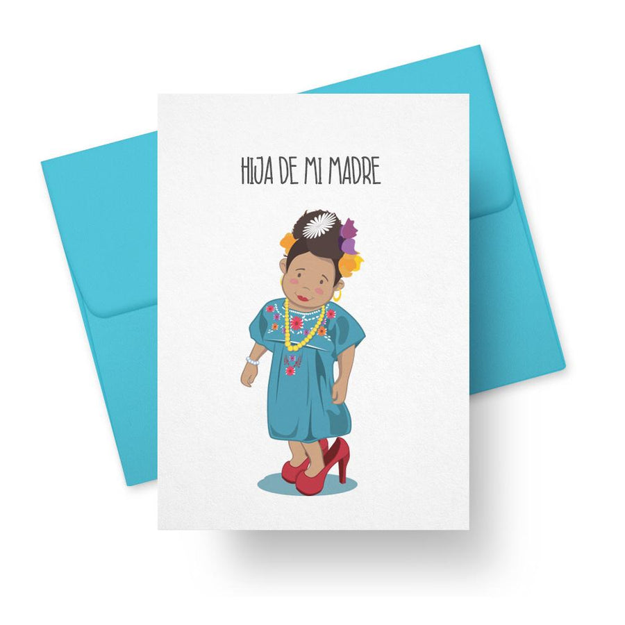 Hija de mi madre - Spanish Mother's Day Card Card by PAPER TACOS