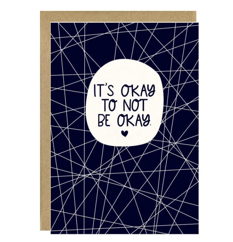 It's Okay to Not Be Okay Card by LITTLE LOVELIES STUDIO