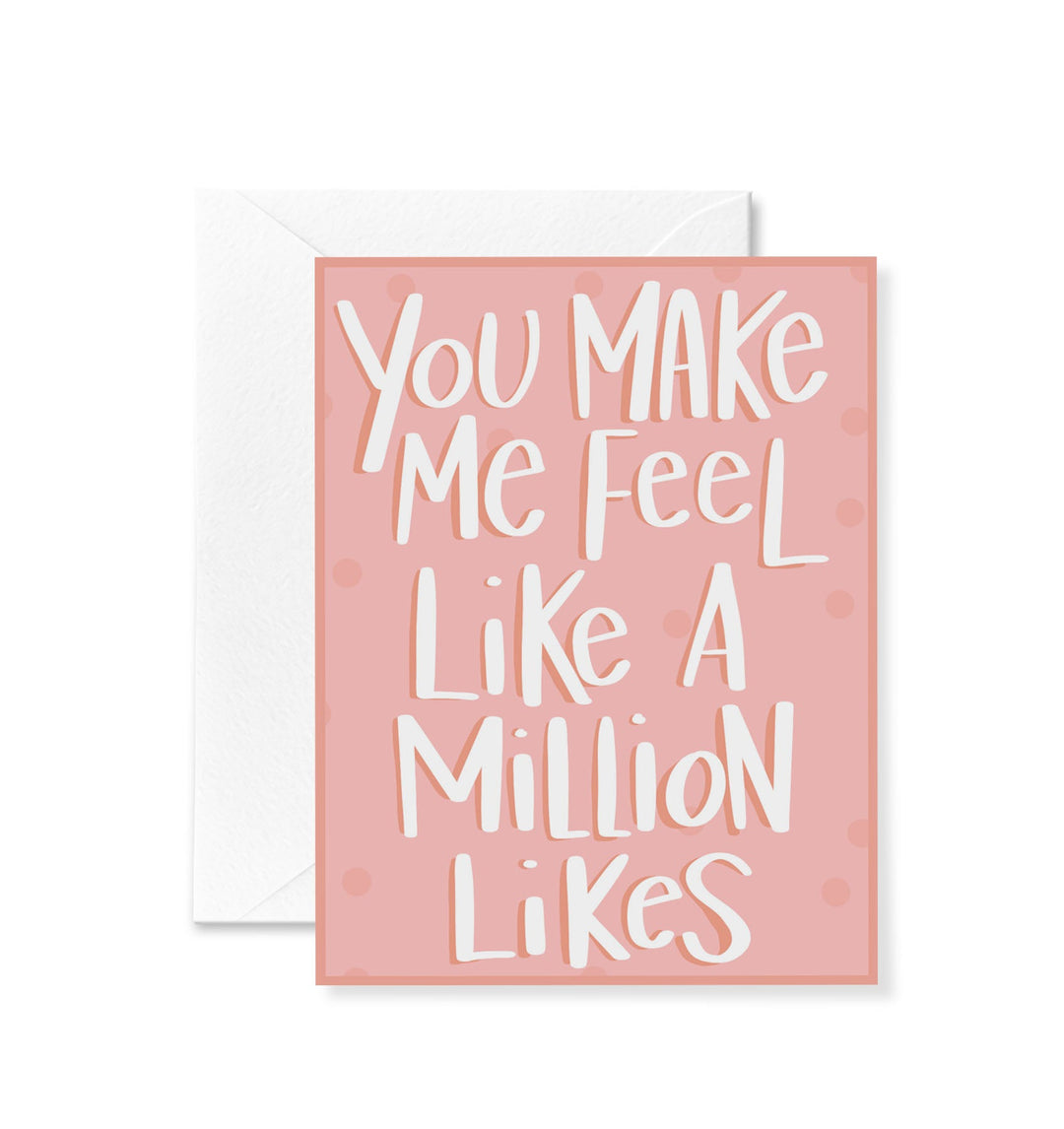 Million Likes Card Card by ANNOUNCE DIVINELY