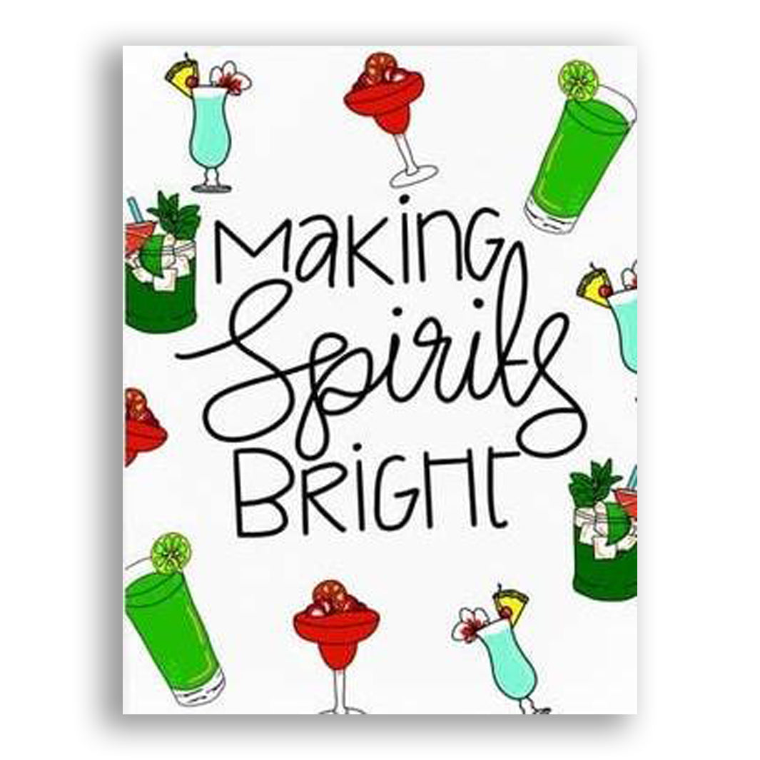 Making Spirits Bright Card by PRETTY PEACOCK PAPERIE