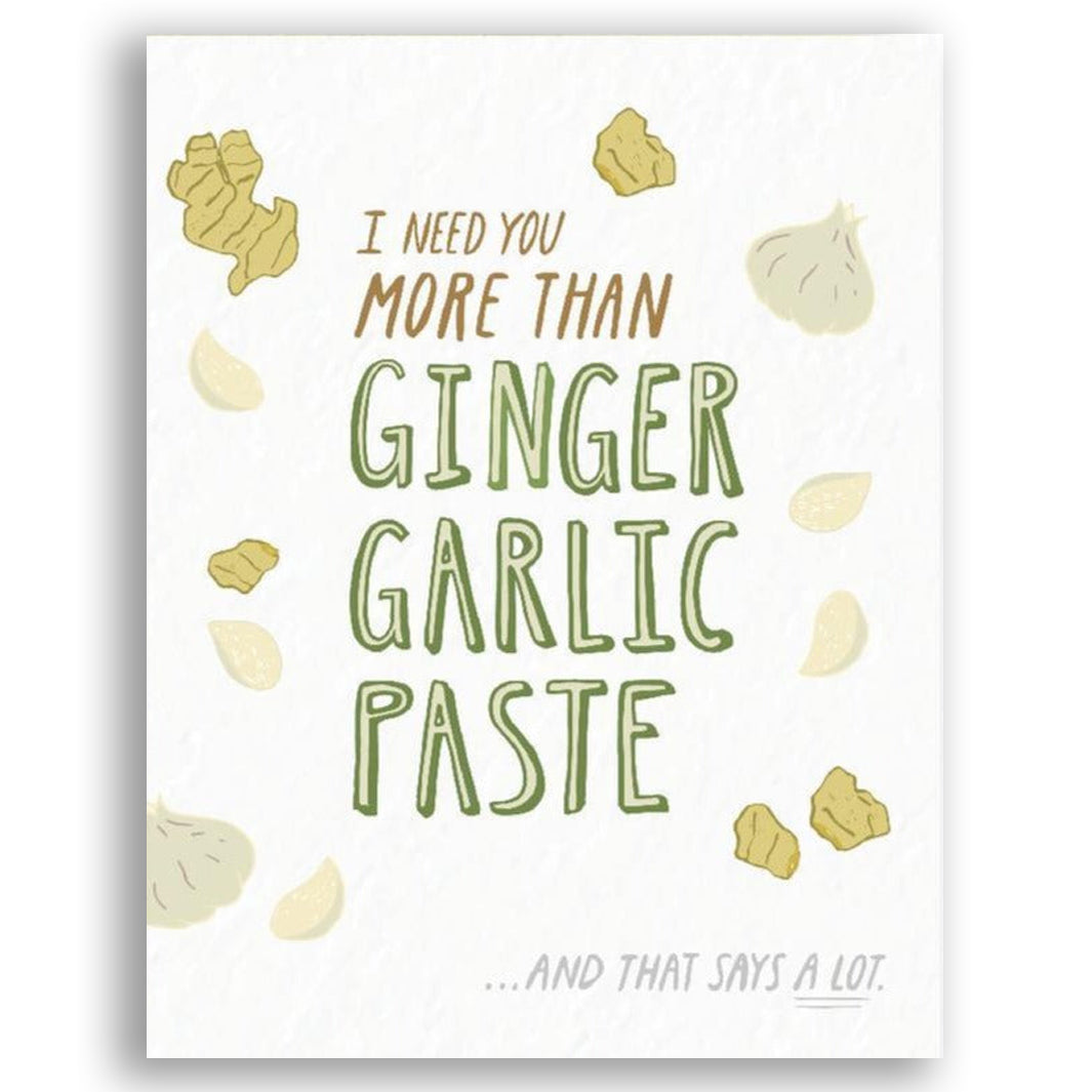Ginger Garlic Paste Card by PYARFUL