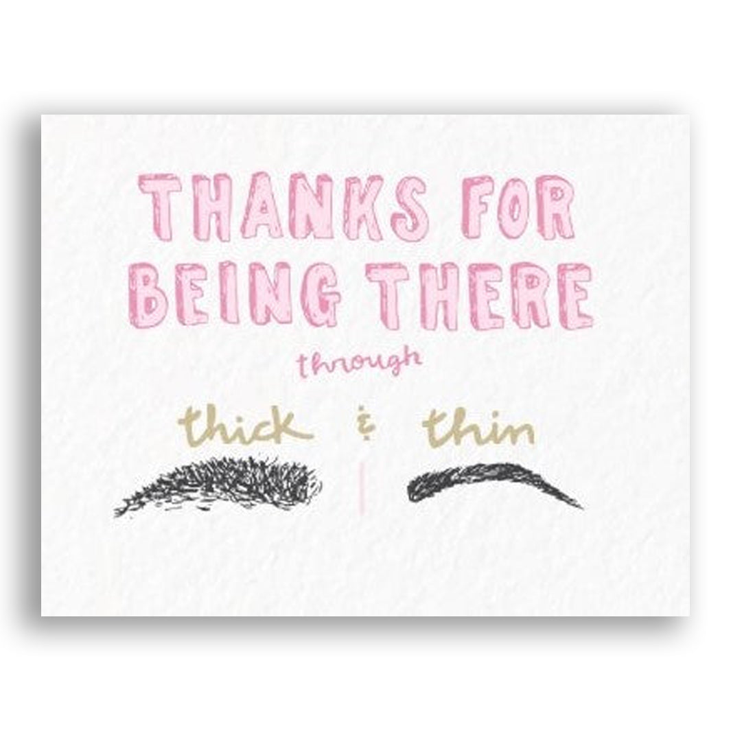 Thick and Thin Card by PYARFUL