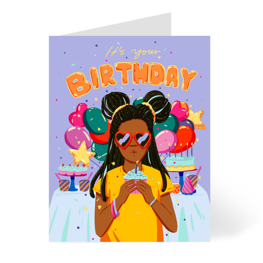 Cool Birthday Girl Card by CHEERNOTES