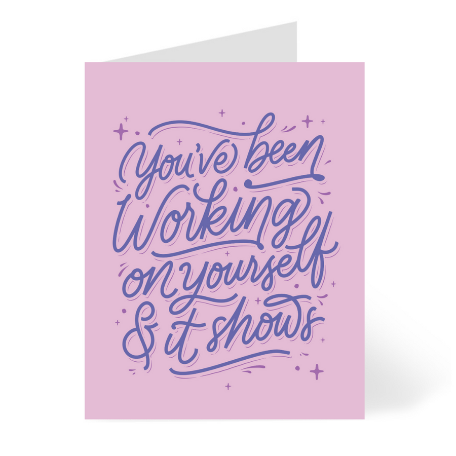 Working on Yourself Card by CHEERNOTES