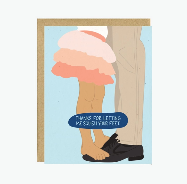 Squish Your Feet Card by LITTLE LOVELIES STUDIO