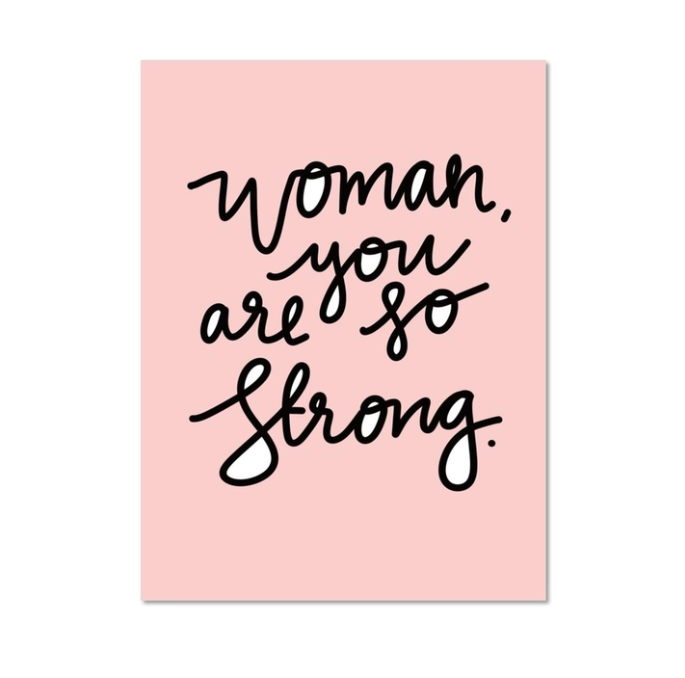 Strong Woman Card by PRETTY PEACOCK PAPERIE