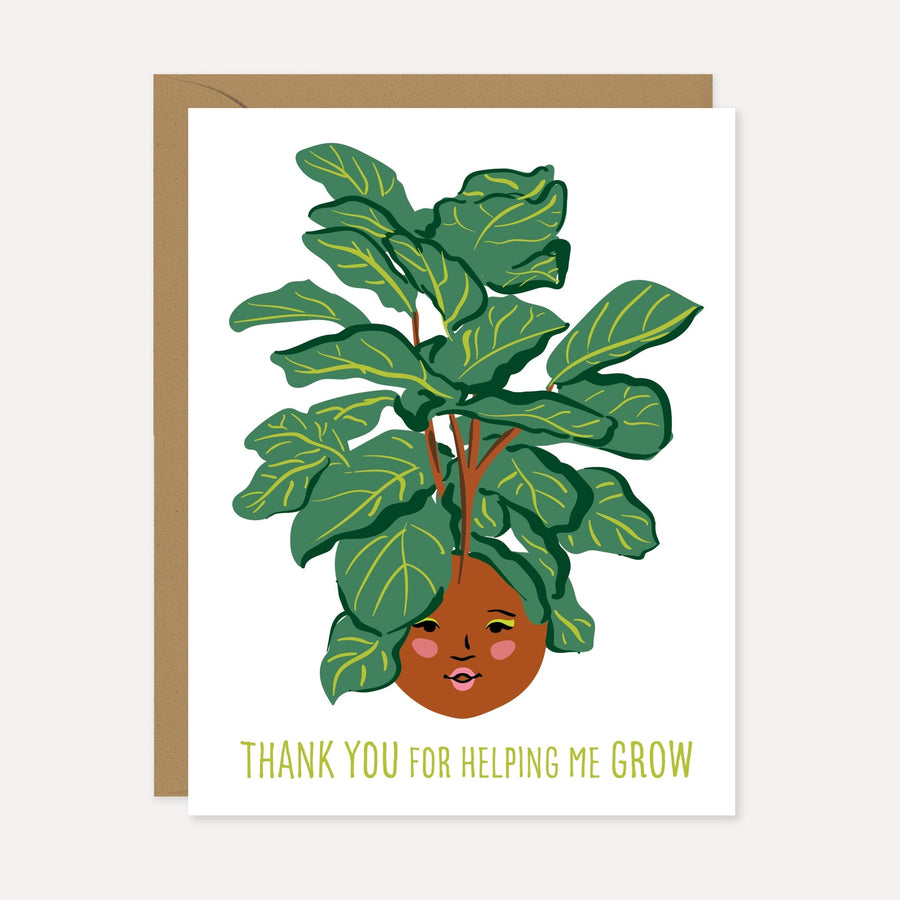 Thank You For Helping Me Grow Card by LUCY LOVES PAPER