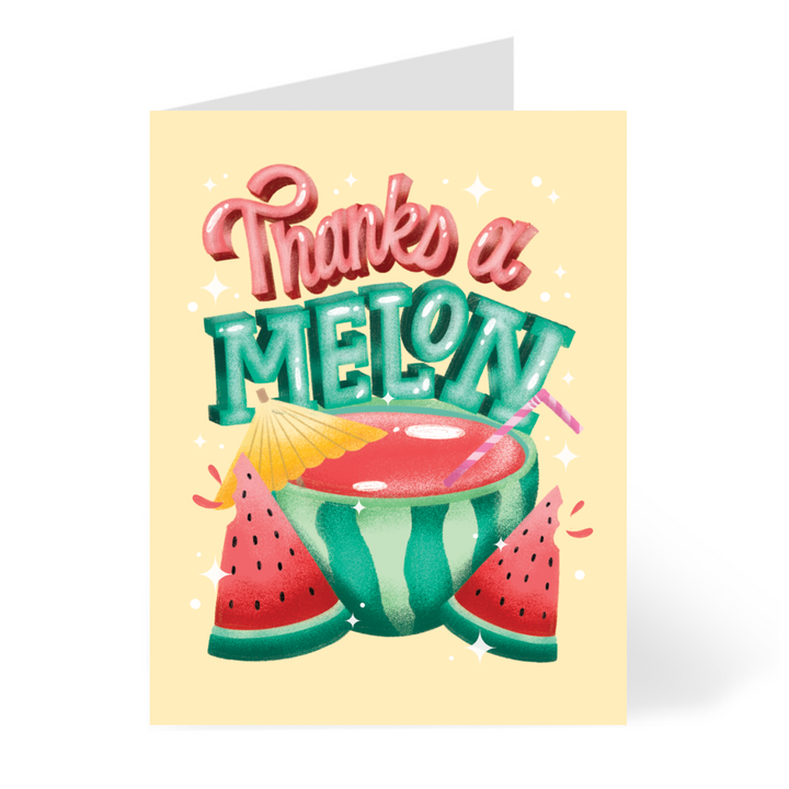 Thanks a Melon Cards by Riri Tamura Design