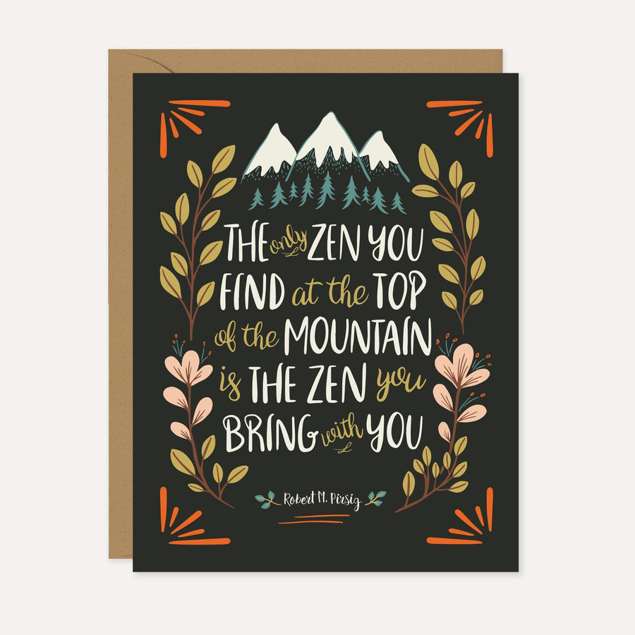 The Only Zen You Find Card by LUCY LOVES PAPER