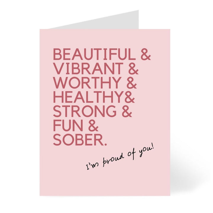 & Sober Card by CHEERNOTES