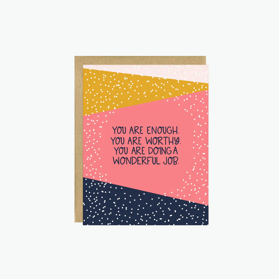 You are enough Card by LITTLE LOVELIES STUDIO