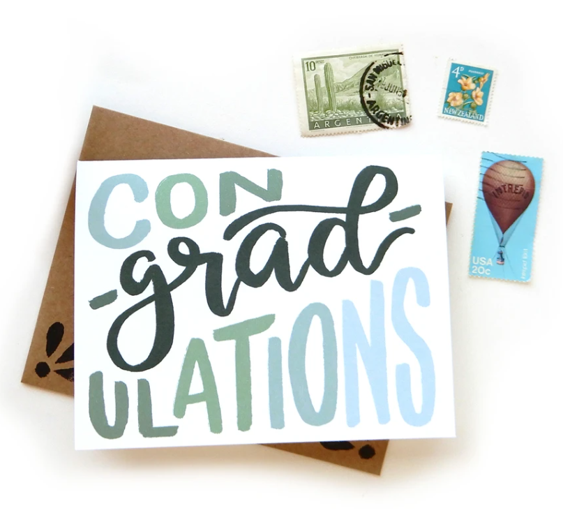 Con-grad-ulations Card by SKETCHY NOTIONS