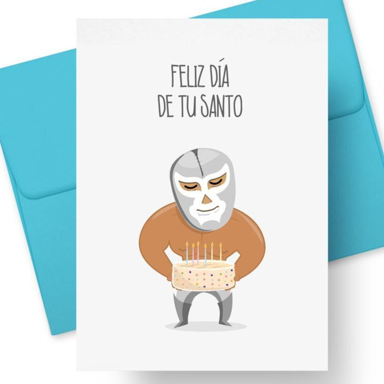 Feliz Día De Tu Santo Card by PAPER TACOS