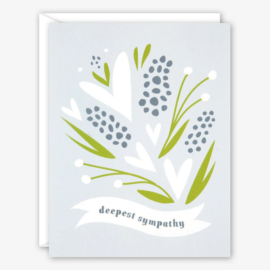 Deepest Sympathy Floral Card by GRAPHIC ANTHOLOGY