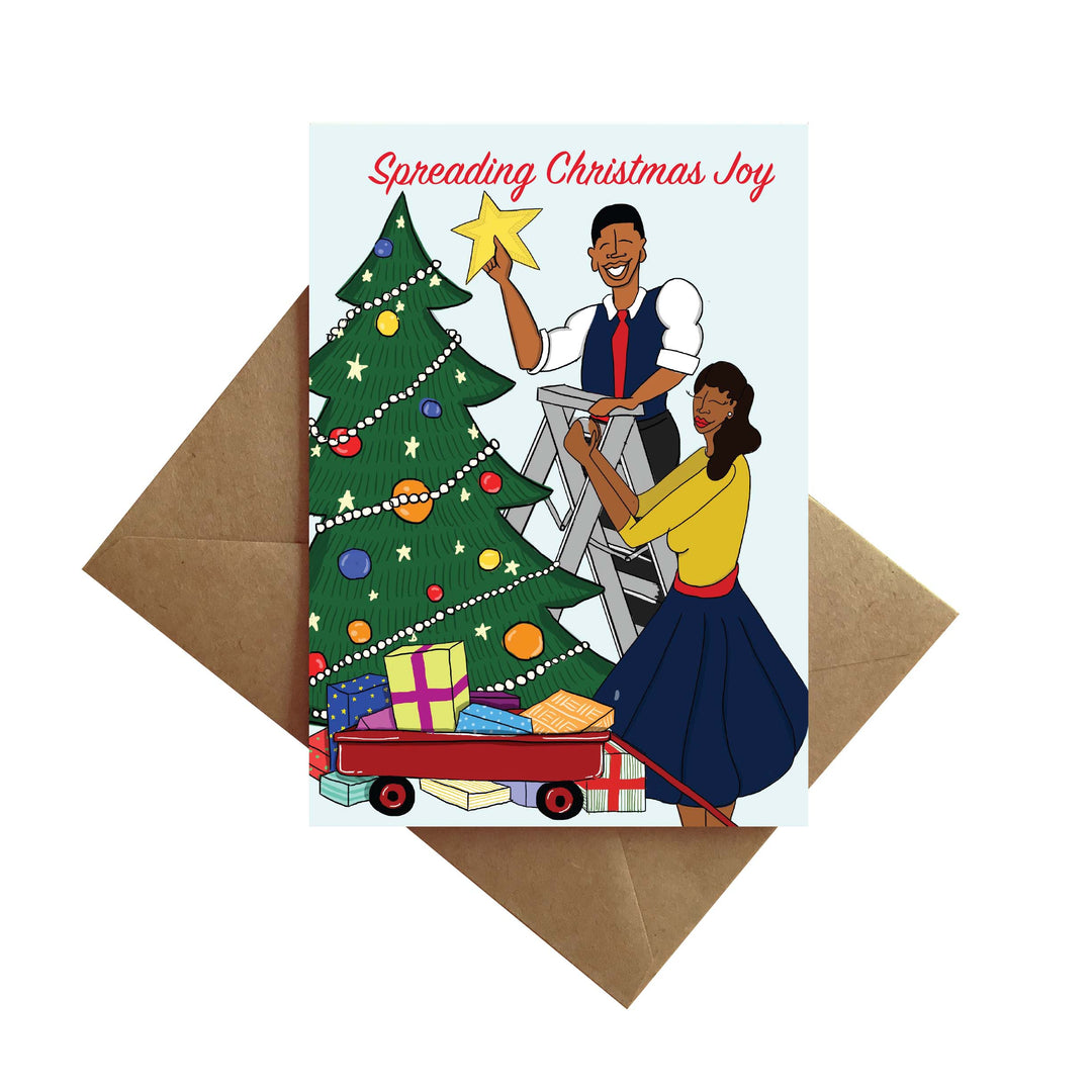 Spreading Joy- Him & Her Card by BY MS. JAMES